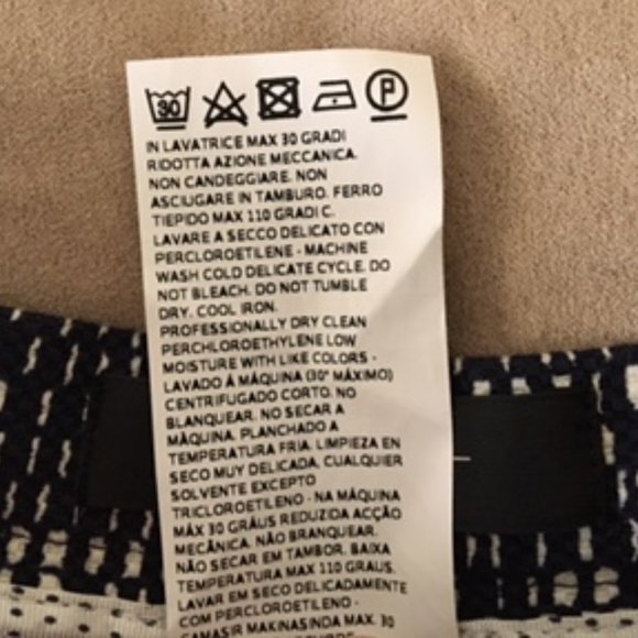 Weekend Max Mara Mosaic Navy/White pencil skirt size 4 - Picture 12 of 13